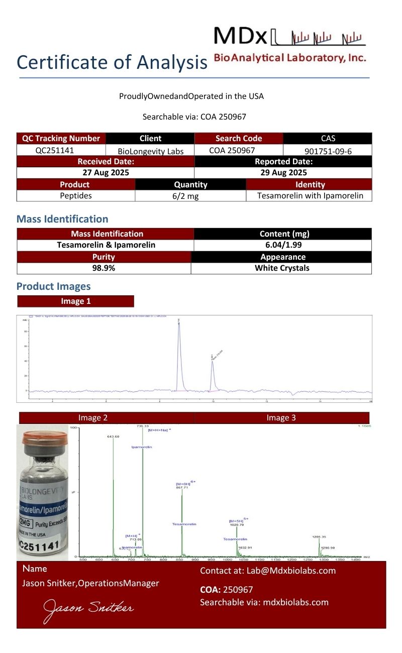 Tesamorelin and Ipamorelin (Blend) (8mg)