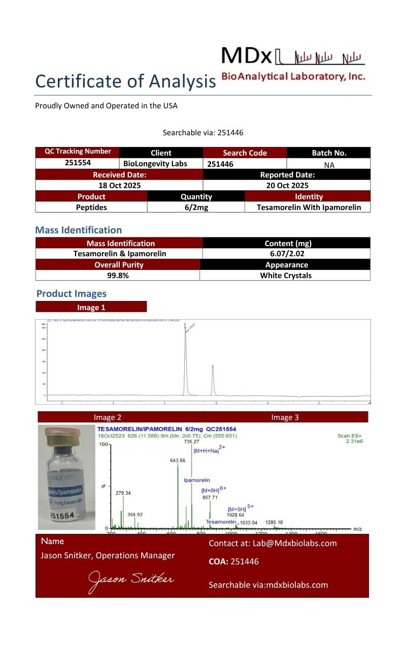Tesamorelin and Ipamorelin (Blend) (8mg)