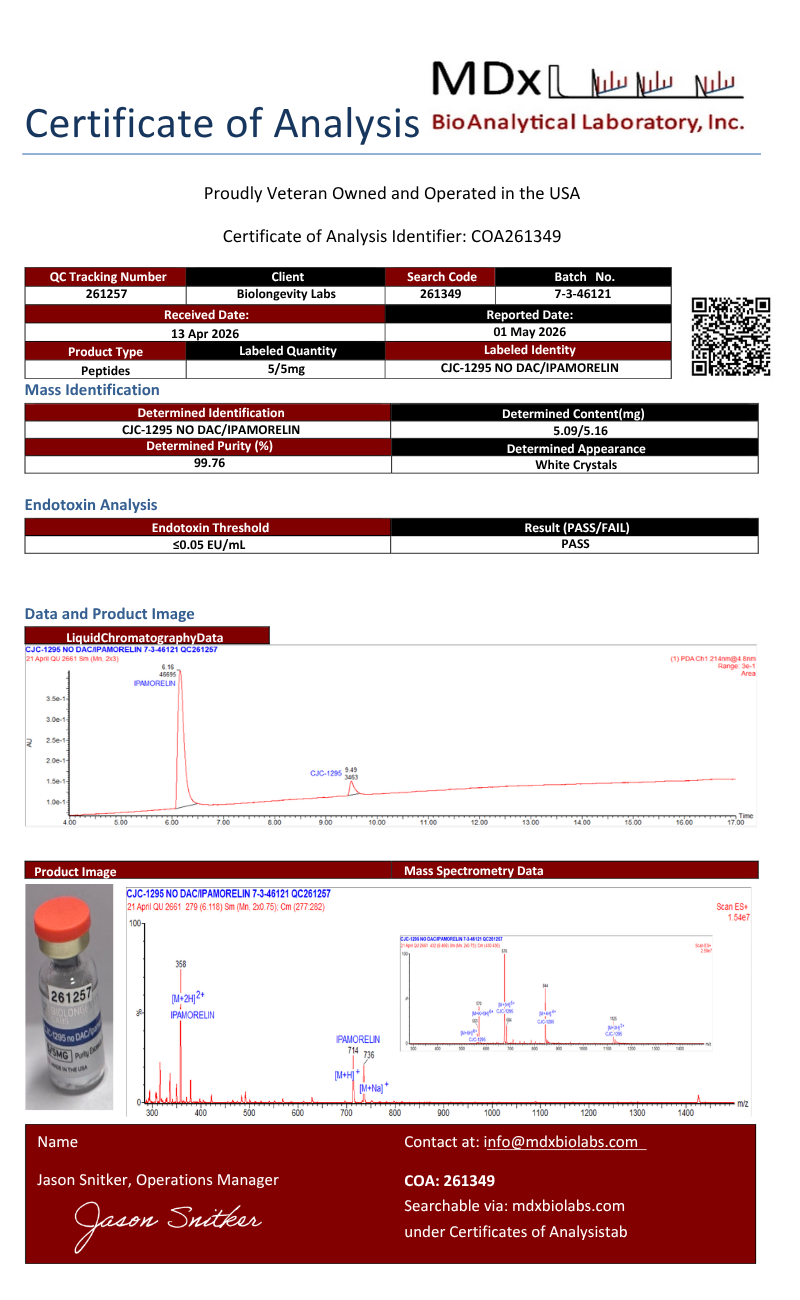 55aaaa CJC 1295 & Ipamorelin Blend (10mg) (No DAC)