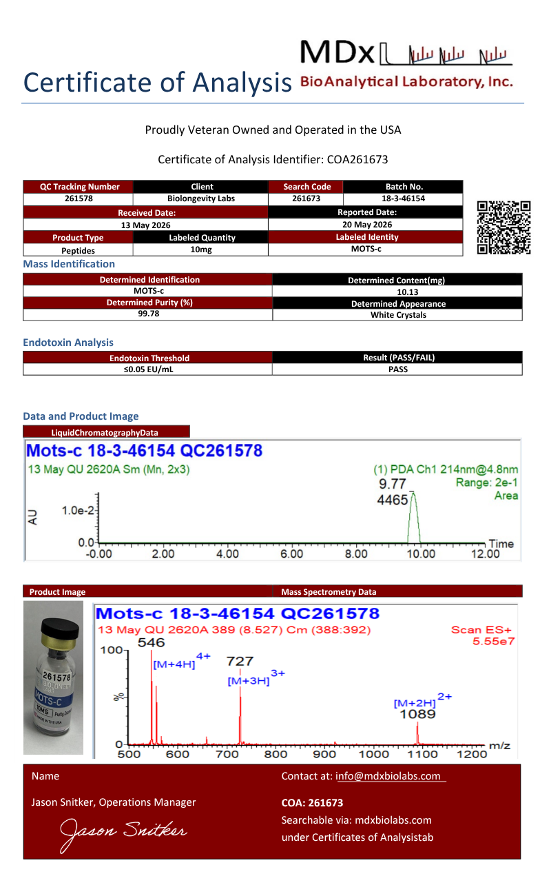 MOTS-c (10mg)