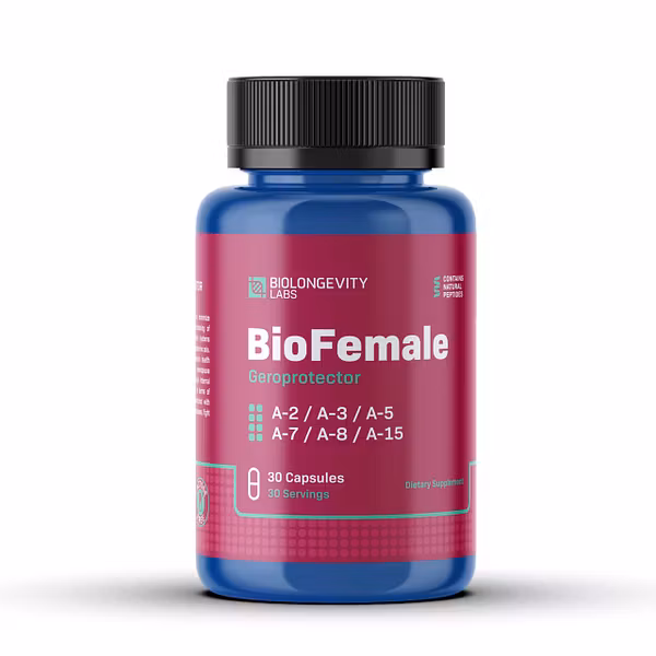 75 BioFemale – Natural Peptide Geroprotector (GPL Femme) 20 capsules