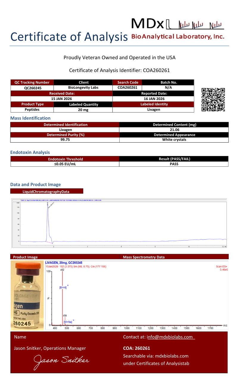 Livagen Peptide (20mg)