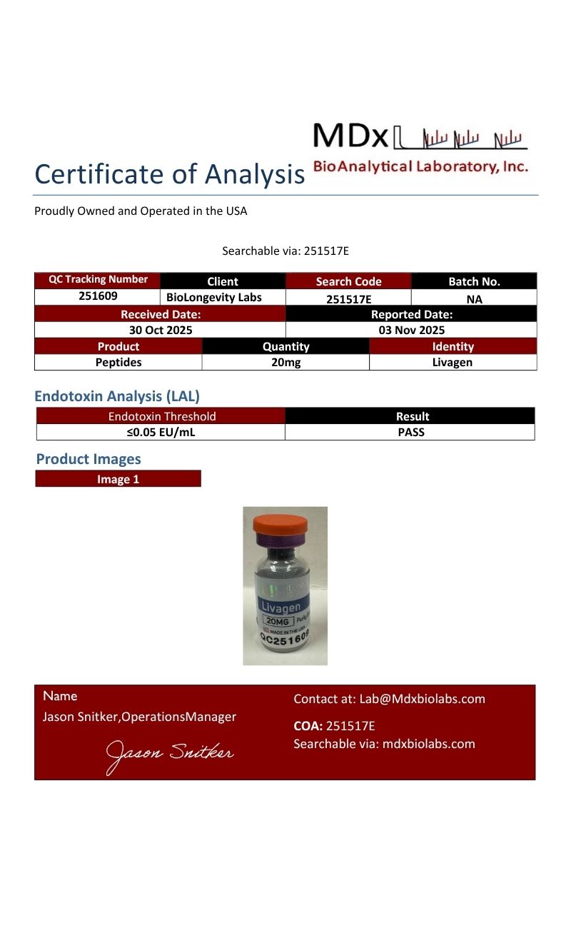 Livagen Peptide (20mg)