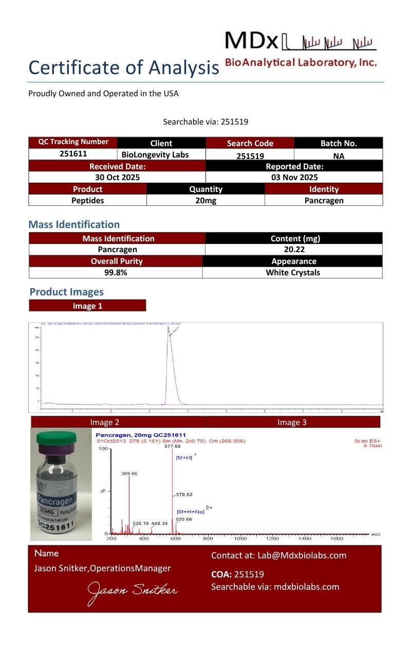Pancragen Peptide (20mg)