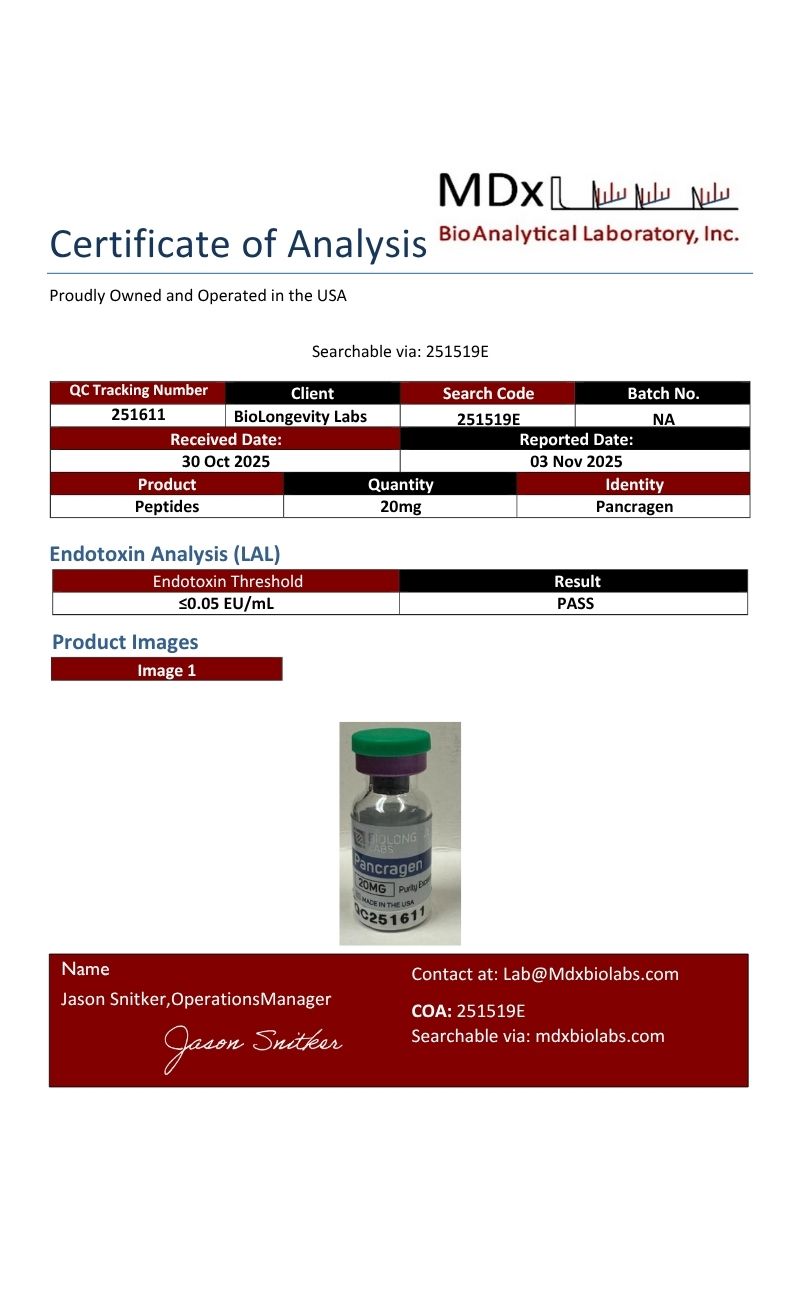 Pancragen Peptide (20mg)